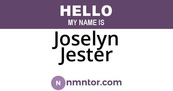 Joselyn Jester