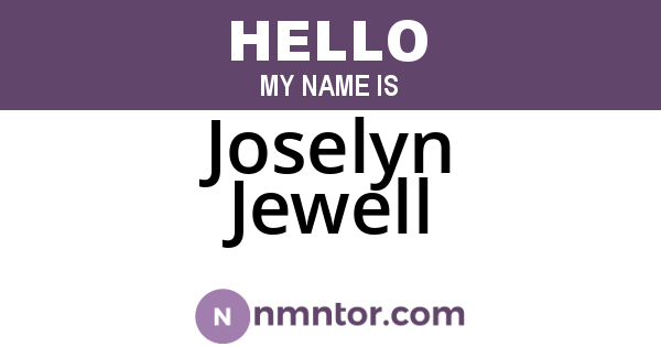 Joselyn Jewell