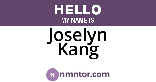 Joselyn Kang