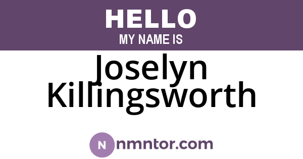 Joselyn Killingsworth