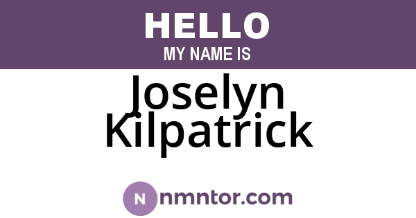 Joselyn Kilpatrick