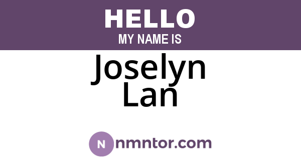 Joselyn Lan