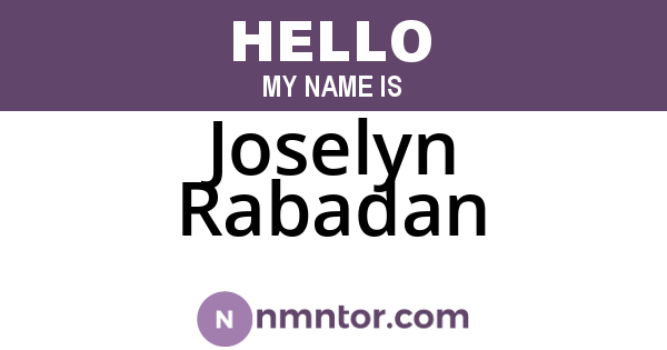 Joselyn Rabadan