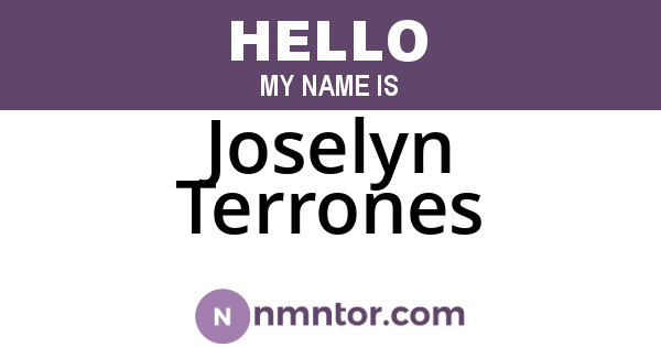 Joselyn Terrones