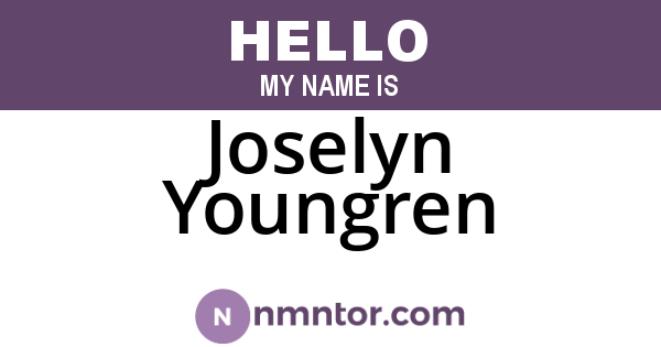 Joselyn Youngren