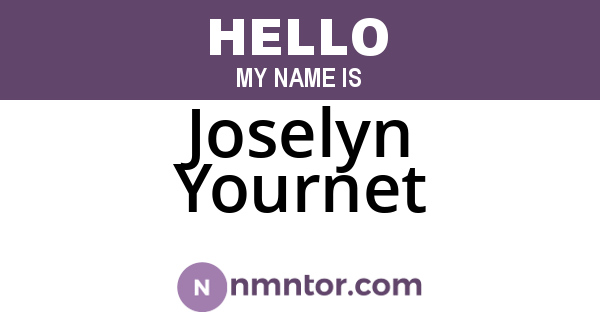 Joselyn Yournet