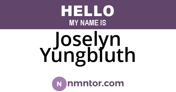 Joselyn Yungbluth