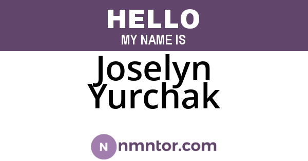 Joselyn Yurchak