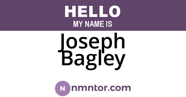 Joseph Bagley