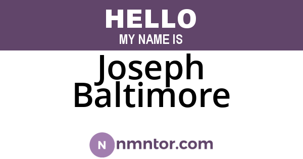 Joseph Baltimore