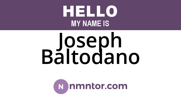 Joseph Baltodano