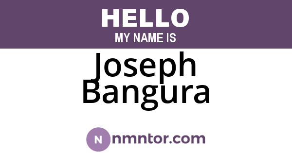 Joseph Bangura