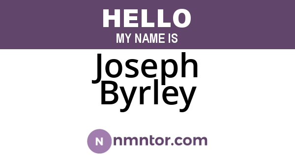 Joseph Byrley