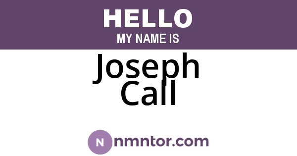 Joseph Call