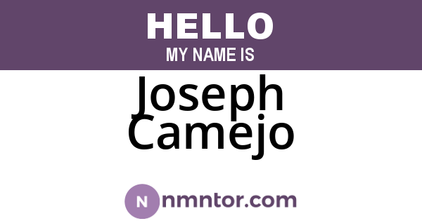 Joseph Camejo