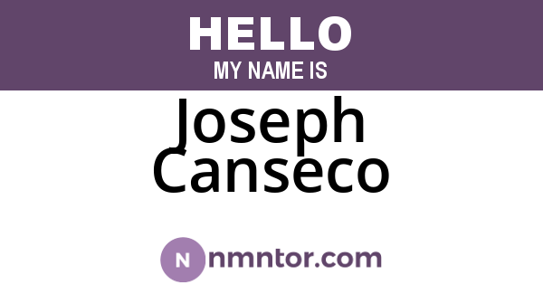 Joseph Canseco