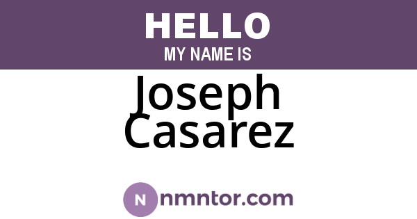 Joseph Casarez