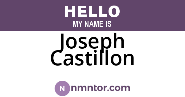 Joseph Castillon