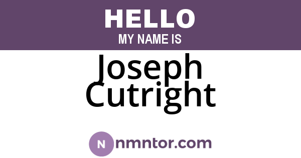 Joseph Cutright