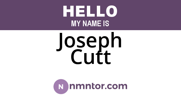 Joseph Cutt