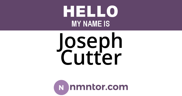 Joseph Cutter