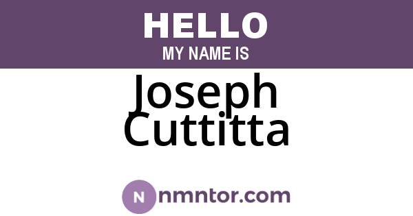 Joseph Cuttitta