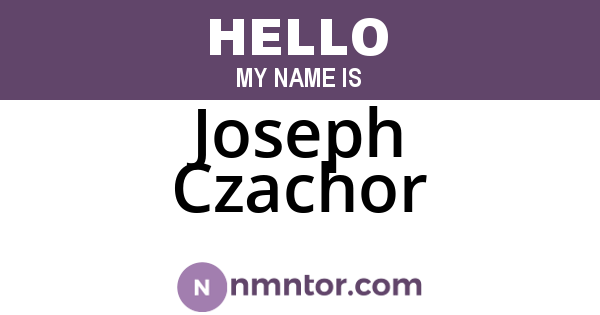 Joseph Czachor