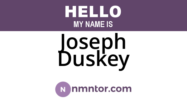 Joseph Duskey