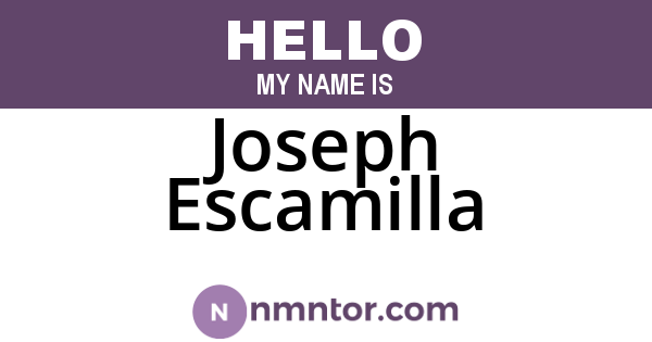 Joseph Escamilla