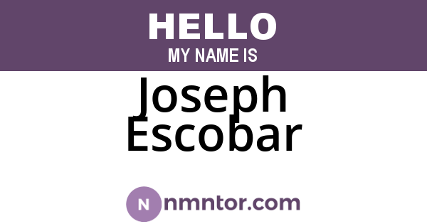 Joseph Escobar