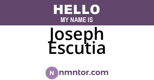 Joseph Escutia