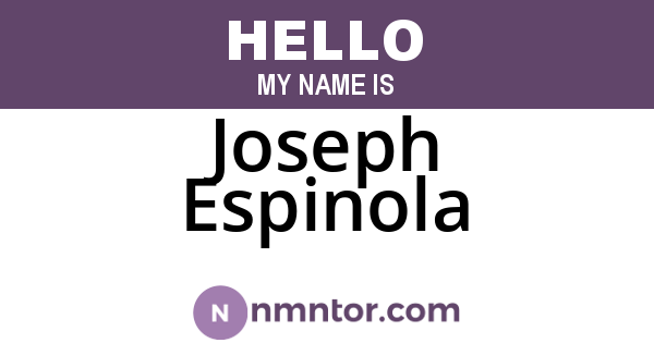 Joseph Espinola