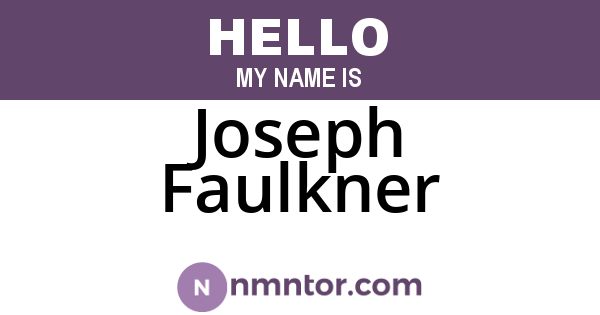 Joseph Faulkner
