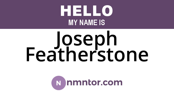 Joseph Featherstone