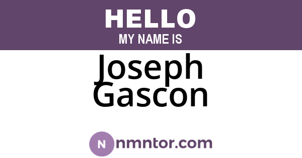 Joseph Gascon