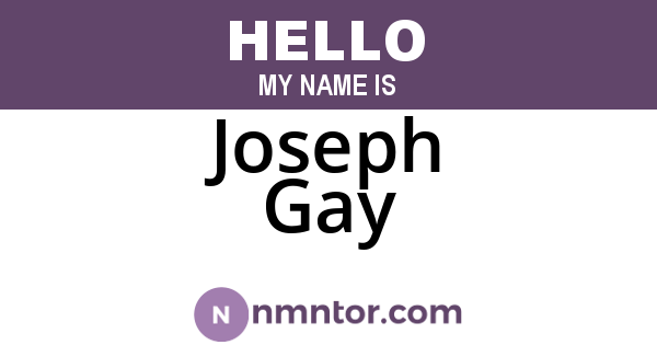 Joseph Gay