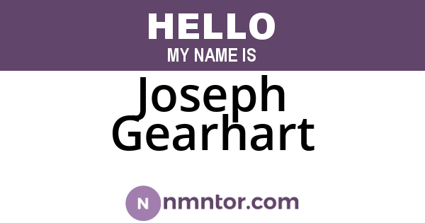 Joseph Gearhart