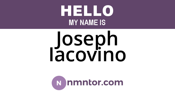 Joseph Iacovino