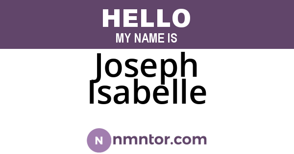 Joseph Isabelle