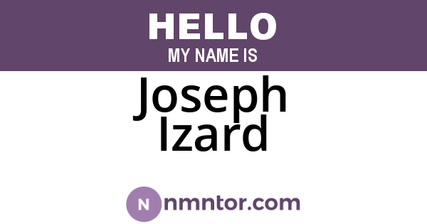 Joseph Izard