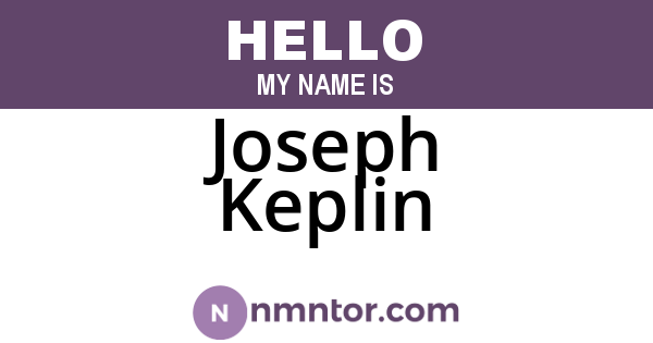 Joseph Keplin