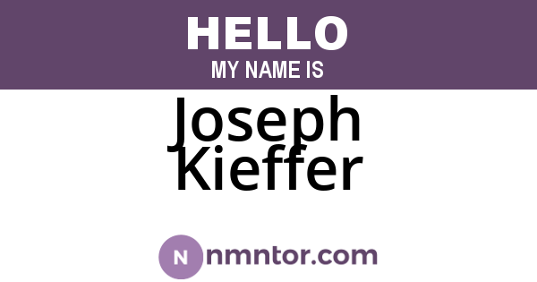 Joseph Kieffer