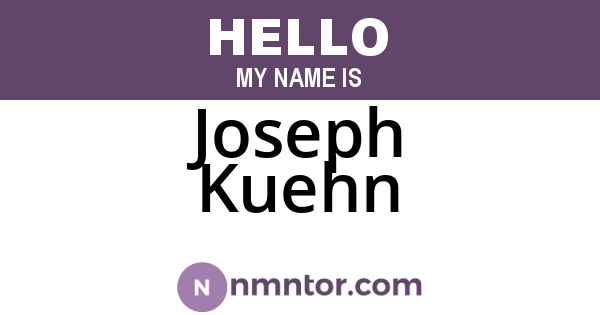 Joseph Kuehn