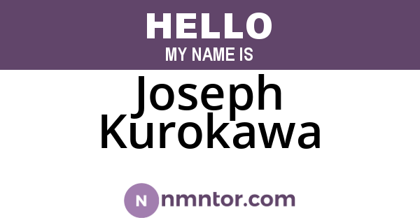 Joseph Kurokawa