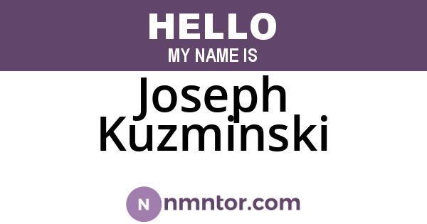Joseph Kuzminski