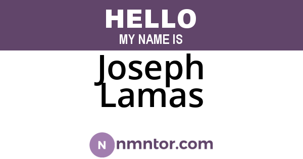 Joseph Lamas