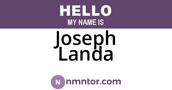 Joseph Landa
