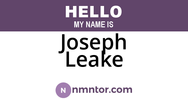 Joseph Leake