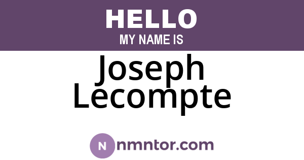 Joseph Lecompte