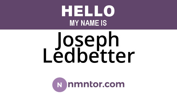 Joseph Ledbetter